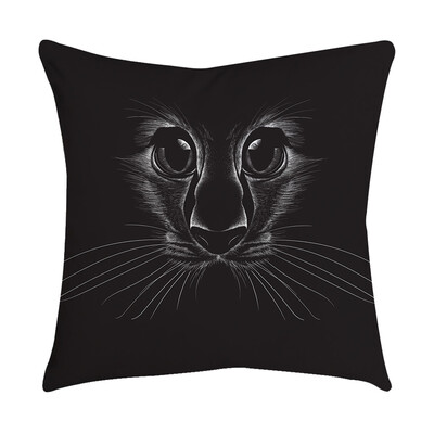 

〖Follure〗Rose Black Gold Cushion Cover Square Pillowcase Home Decoratio