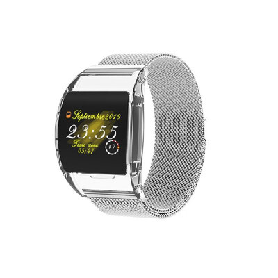 

P63 Smart Bracelet Heart Rate Monitor Smart Band Blood Pressure Measurement Pedometer Wristband IP67 Waterproof Steel Strap