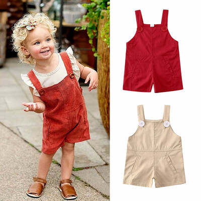 

Newborn Kid Baby Girl Boy Romper Jumpsuit Overalls Bib Pants Outfit Clothes