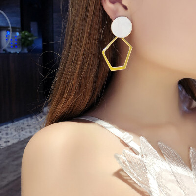 

Geometric earrings trend personality earrings