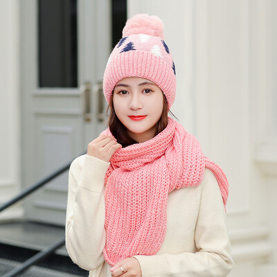 

Hat Womens winter Korean fashion all kinds of plush warm autumn&winter cycling womens sweet&lovely knitting wool hat