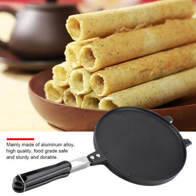 

Greensen Household Kitchen Gas Non-Stick Egg Roll Waffle Cone Maker Pan Mold Press Plate Baking Tool