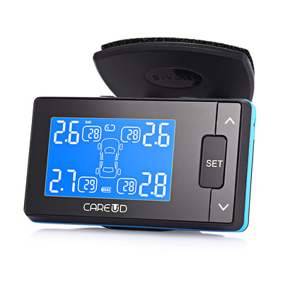 

CAREUD U902 LCD Display Car Tire Pressure Monitoring System with Four Wireless External Sensor