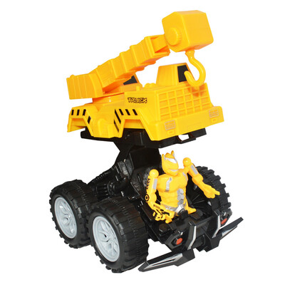 

Tailored Funny Engineering Vehicle Model Wheel Plastic Diecast Inertial Deformation Toy