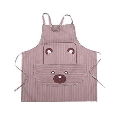 

Bear Apron Cooking Crafts Kitchen Chefs Workwear Bright Stripe Creative