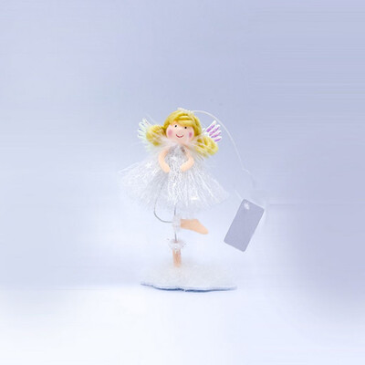 

Tailored Christmas Decorations Fabric Blonde Angel Girl Decorations