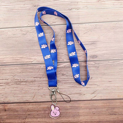 

KPOP BTS Cartoon Avatar Printing Mobile Phone Lanyard Colorful Printing Pendant Keychain Hand Strap ARMY Hot Gift