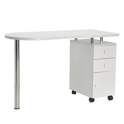 

Nail Table Nail Polish Manicure Desk Gel Nails with Drawer White