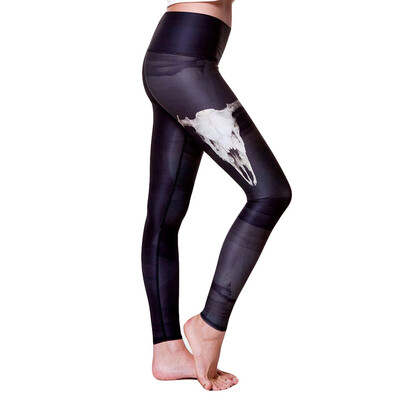 

Women Fashion High Elasticity Sheep Head Print Leggings Gym Active Pants
