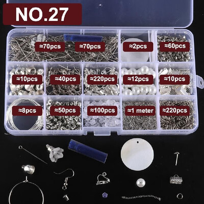 

Earrings Eardrop Jewelry Making Kit With Plier Jump Rings Findings DIY Making Tools Set NO7