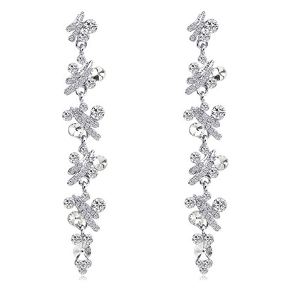 

Fashion Silver Gold Bride Long Earring Women