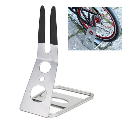 

Flexible Steel Floor Stand Holder Triangle Rear Hub Mount Bike Storage Rack Kit