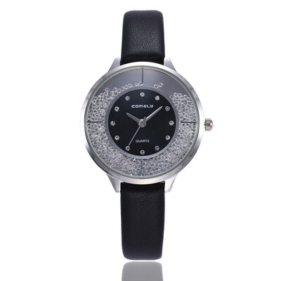 

New quick sanding diamond ladies belt watch Japanese machine