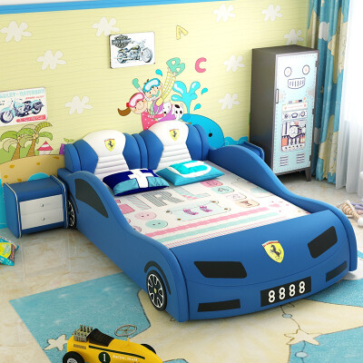 

The cool appearance of car bed bedside table gives children a comfortable&healthy sleeping environment