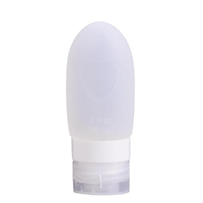 

Refillable Travel Bottles Silicone Squeezable Tube Sets Cosmetic Toiletry Containers for Shampoo Lotion Soap White  89ml