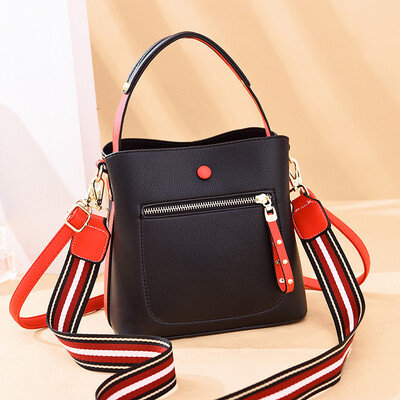 

Bag womens bag large bucket bag simple texture simple Korean Joker ladies shoulder slung