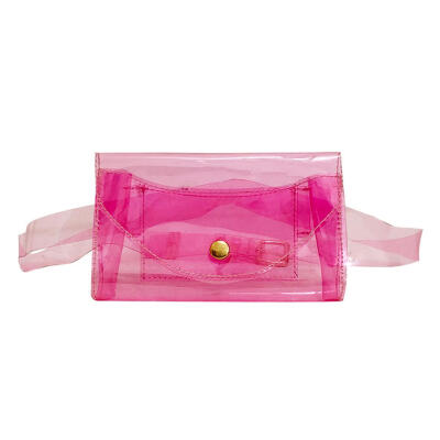 

Beach Belt Fanny Packs Waist Bags Women Transparent Jelly Chest Handbags