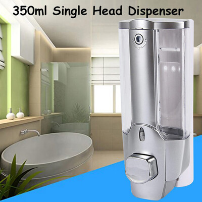 

Siaonvr 350ML Single Head Wall Mount Shower Bath Washing Lotion Soap Shampoo Dispenser