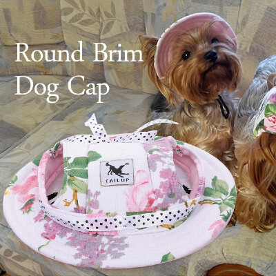 

Round Brim Dog Cap Pet Hat Mesh Prorous Sun Cap with Ear Holes for Medium Dogs Puppy