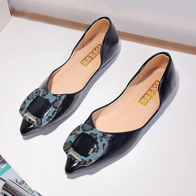 

Pointed shoes women Korean version of Joker spring shallow womens shoes spring shoes flat-bottomed evening shoes