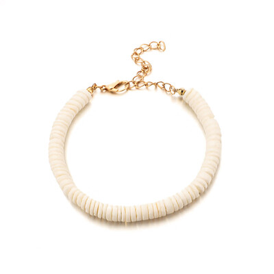 

Bohemian Hawaii Puka White Clam Shell Necklace Irregular Chips Seashell Choker Necklace Summer Beach Statement Jewelry
