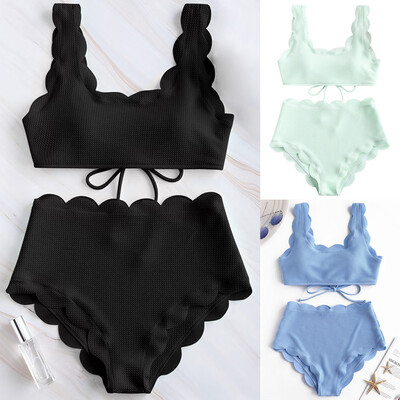 

Roseonmyhand Women Two Piece Push Up Tankini Sets Plus Size Beachwear Swimsuit Bikini