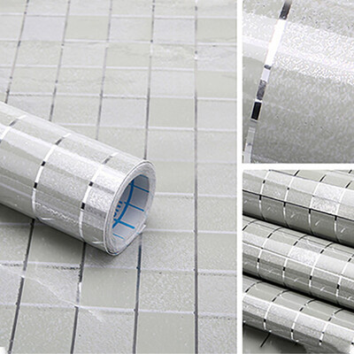 

JPGIF Bathroom Kitchen Waterproof Self-adhesive Stickers Mosaic Tile Sticker
