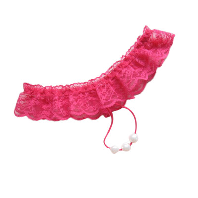 

Toponeto Sexy Lady Women Thongs G-string Lace Pearl UnderPants Erotic Underwear
