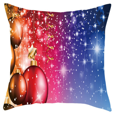 

Tailored Merry Christmas Short Plush Pillowcase Sofa Pad Set Home Decoration 18x18 Inch