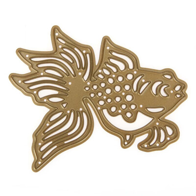

Gold Fish Hollow Stencil Cutting Dies DIY Metal Scrapbooking Cutting Dies