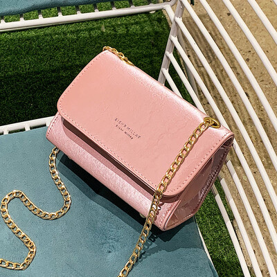 

Korean version of Chic lady fashion slanting small white square bag fashion chain one-shoulder fairy bag