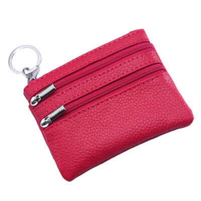 

Women Solid Color Zipper Pocket Coin Wallet Purse Clutches Bag Pouch Card Holder