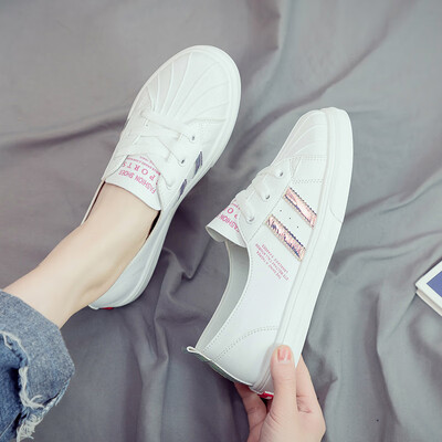 

Summer 2019 new shallow breathable small white womens shoes summer Korean shell Joker net red tide shoes spring shoes