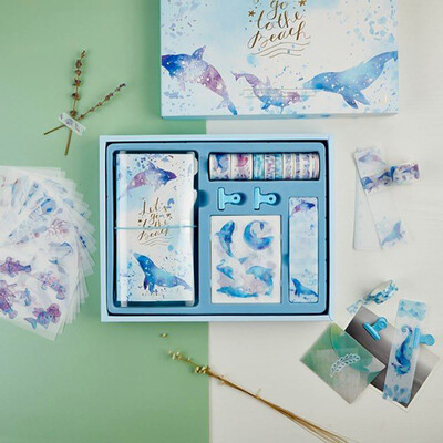 

Time Wheeler Account Book Set Handbook Travel Notebook With DIY Sticker
