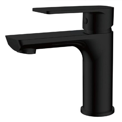 

Single Handle Bathroom Faucet Bar Sink Kitchen Faucet Matte Black Finished Ceramic Valve Core Copper Hot And Cold Water Mixed Wate