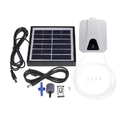 

Lightweight Compact 2Lmin Solar Power Aquarium Oxygen Pump Water Aerator Oxygenator Rechargeable Air Pump with Air Stone Pond Aer