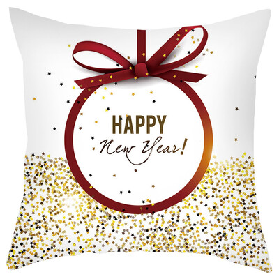 

Siaonvr Merry Christmas Short Plush Pillowcase Sofa Pad Set Home Decoration 18x18 Inch