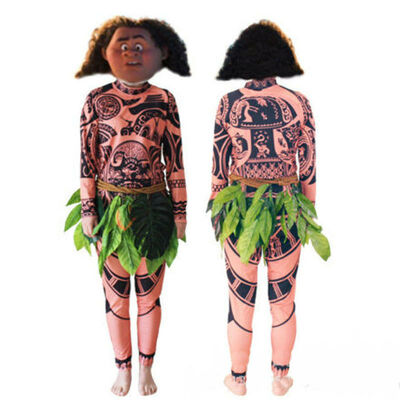 

Moana Maui Tattoo T Shirt Pants Halloween Adult Mens Women Cosplay Costume