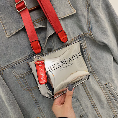 

Small bag female new Korean version of the shoulder bag fashion contrast color Messenger bag chest bag waist bag tide