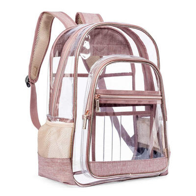 

Transparent PVC Fashion Universal Shoulder Backpack For Student