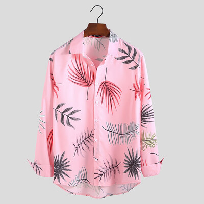 

Tailored Mens New Style Fashion Printed Long Sleeve Shirt Large Size Comfortable Blouse