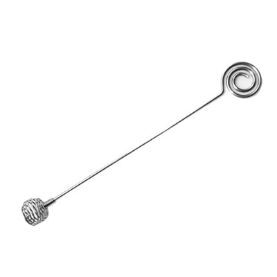 

304 Stainless Steel Sprial Coffee Honey Dipper Stir Rod Long Handle Mixing Stick