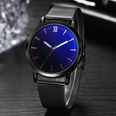 

〖Follure〗Fashion Casual Unobtrusive Simple Luxury Business Net With Strap Mens Watch