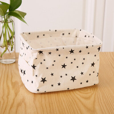 

Desktop storage box fabric toy small basket creative cosmetics storage basket snacks debris sorting basket