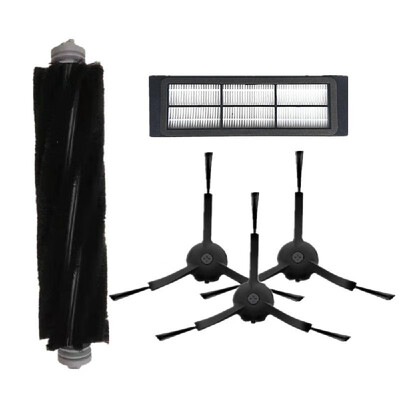 

5PCS Main Brush Side Brushes HEPA Filter Cleaning Tool Replacements for Roborock Vacuum Cleaner