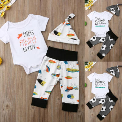 

Newborn Infant Baby Girl Boy Outfits Clothes Romper Bodysuit Pants Leggings Set