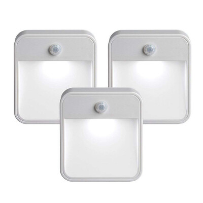 

Siaonvr 3PC LED Wireless PIR Auto Motion Sensor Infrared Night Light Cabinet Stair Lamp