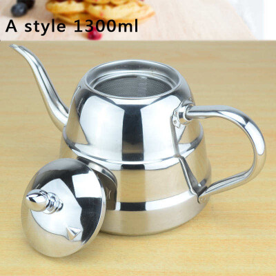 

Sanqia new style stainless steel tea pot with tea strainer teapot with tea infuser tea kettle infuser Coffee Drip Kettle pot