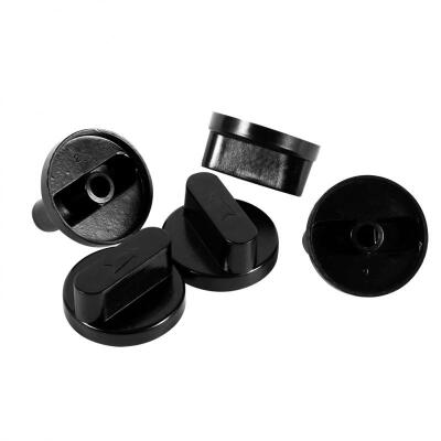

Greensen 5Pcs New Black Universal Cooker Oven Gas Stove Grill Control Knobs Switch Home Kitchen Use