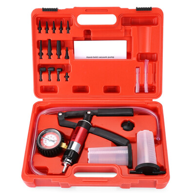 

Hand Held Vacuum&Pressure Pump Tester Kit Brake Bleeder Set for Car